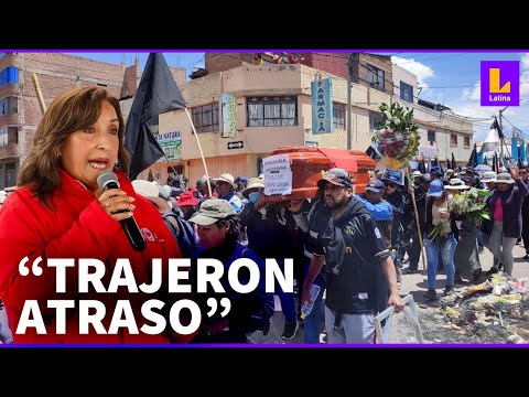 Dina Boluarte critica a las protestas contra su gobierno: Ese no es el camino para el progreso