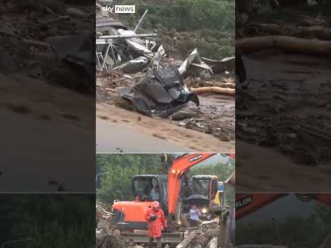 Heavy rains in South Korea leave 14 dead