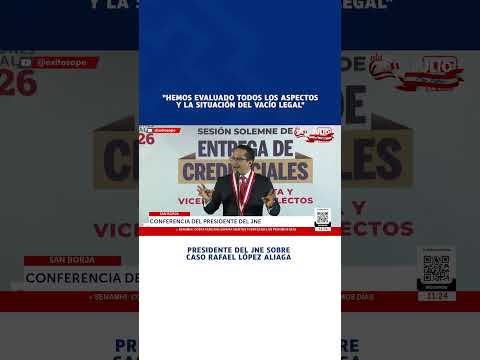 🔴🔵 Presidente del JNE sobre caso Rafael López Aliaga: "Hemos evaluado todos los aspectos"