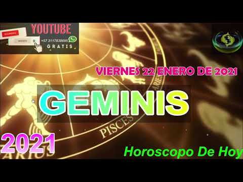Horoscopo de hoy Geminis Viernes 22 de Enero De 2021#horoscopodehoy 