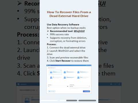 External hard drive not detected or corrupted? You can still get your data back! #externalharddrive