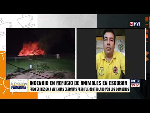 Incendio apeligró a un refugio de animales en Escobar