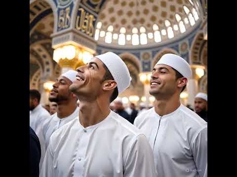 Ronaldo emotion with Islam#viral #ronaldo #footballplayer