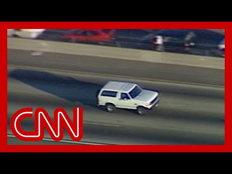 The O.J. Simpson car chase lasted 45 minutes. Watch it unfold