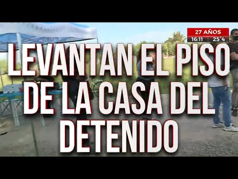 La desaparición de Tehuel: levantan el piso de la casa del detenido