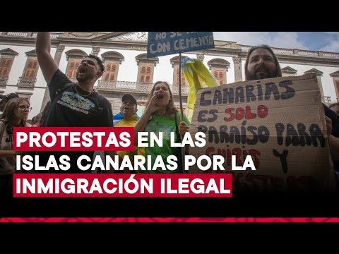 Manifestaciones en las Islas Canarias contra la inmigración ilegal