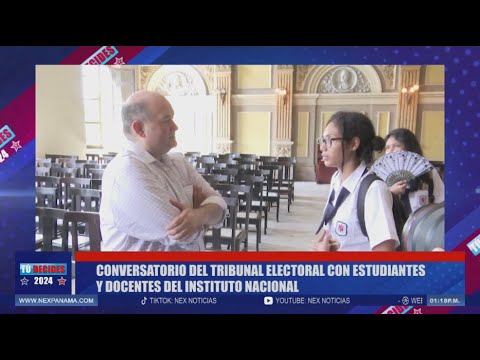 Conversatorio del Tribunal Electoral con estudiantes y docentes del Instituto Nacional | Tu? decides