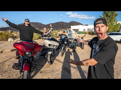 Surprising Friends with Harley-Davidson Motorcycles: A Thrilling Adventure to Joshua Tree