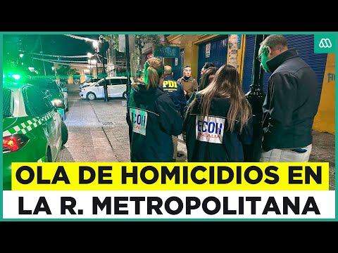 Balaceras y homicidios en la Región Metropolitana: La violenta noche en la capital