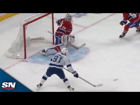 Stamkos UNLOADS Signature One-Timer From Close Range