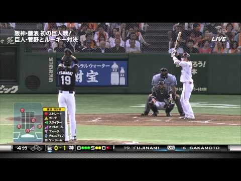 HD 2013年8月4日 阪神VS巨人17回戦 藤浪対菅野ルーキー対決(1/5)