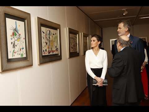 Los Reyes inauguran la exposición de Joan Miro “El Cántico del Sol y Las Maravillas Acrostáticas”,