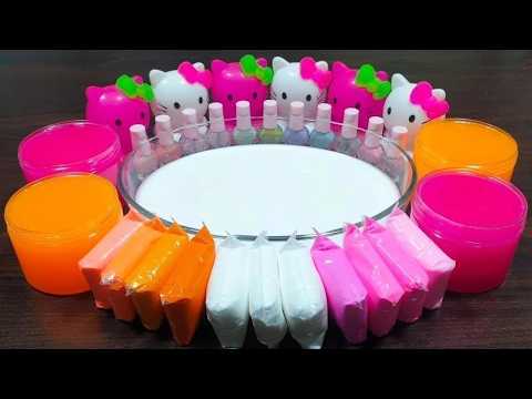 COLORING CLAY ! Mixing random things into homemade slime ! Relaxing slime videos !!!