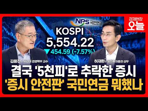 [집중진단] 5천피로 주저앉은 ‘검은 목요일’…‘외국인 ATM’ 될 동안 ‘증시 안전판’ 국민연금 뭐했나