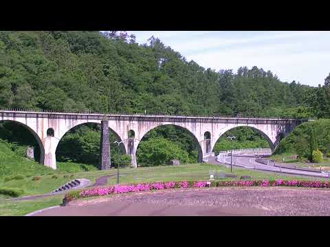 岩手県遠野市 めがね橋(宮守川橋梁)