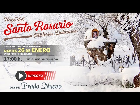 Martes 26 de Enero, 17:00 h: Santo Rosario (Misterios Dolorosos) en directo desde Prado Nuevo