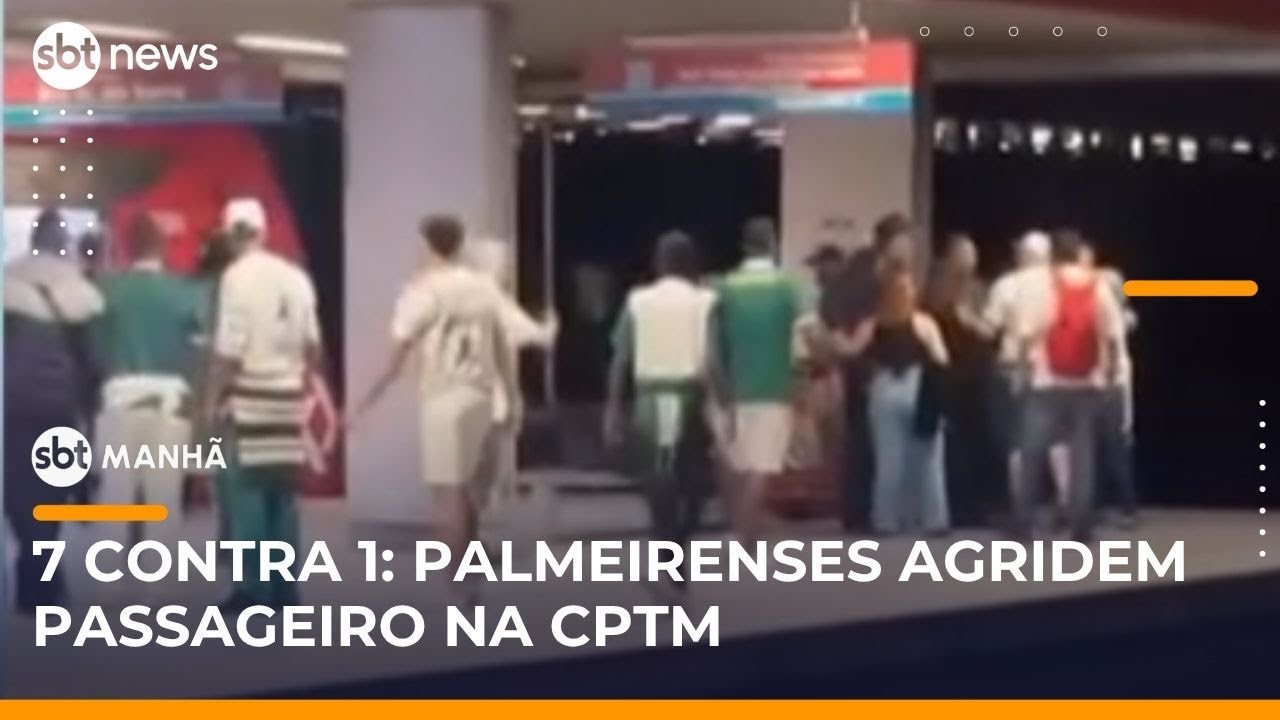 SP: Passageiro é agredido por torcedores em estação da CPTM | #SBTManhã
