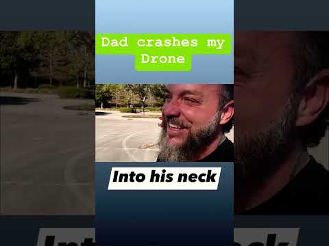 Crashed a Drone Into His Neck