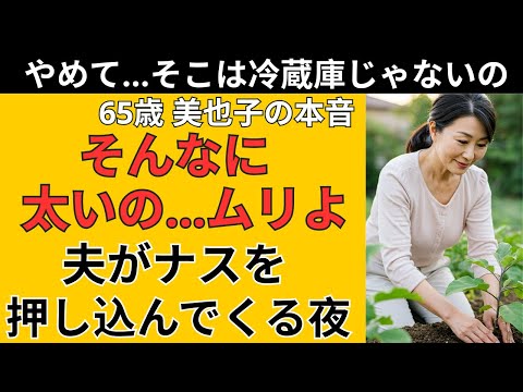 【シニア戀愛】「そのナス、冷藏庫じゃなく私の中に…」65歳の美也子が選んだ“最後の夜”【實話】| シニア戀愛