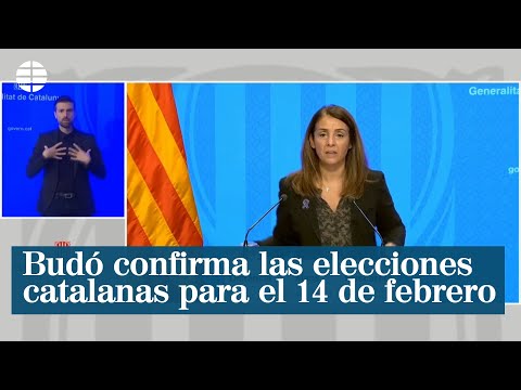 Budó asegura que las elecciones catalanas serán el 14 de febrero