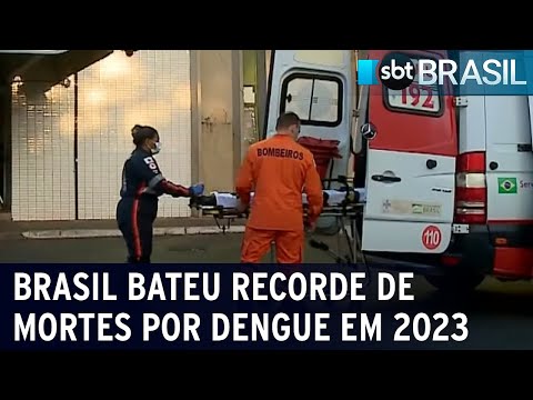 Brasil bateu recorde de mortes por dengue em 2023 | SBT Brasil (12/01/24)