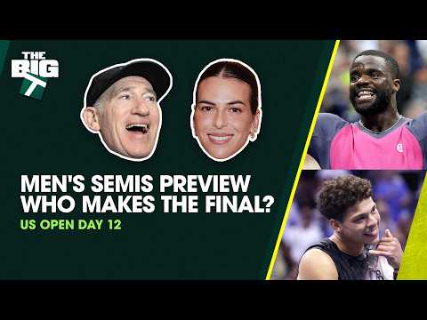US OPEN DAY 12 | Semis Preview - Shelton vs. Tiafoe + Zverev vs. Khachanov | Episode 51 | The Big T