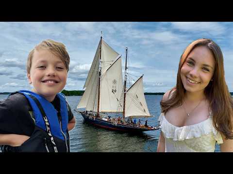 Alma & Harry har sommarlov! Familjen seglar iväg VLOGG