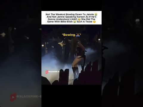 Not The Weeknd bowing down to <strong>Jennie</strong>! 😭 #<strong>jennie</strong> #<strong>제니</strong> #blackpink #블랙핑크