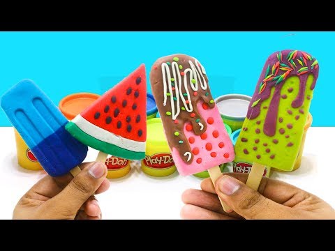 How to Make Play Doh Ice Cream | Play Doh Ice cream Cupcakes Playset- playdough |  Satisfying Video