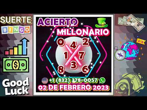 ACIERTO MILLONARIO 02 DE FEBRERO 2023