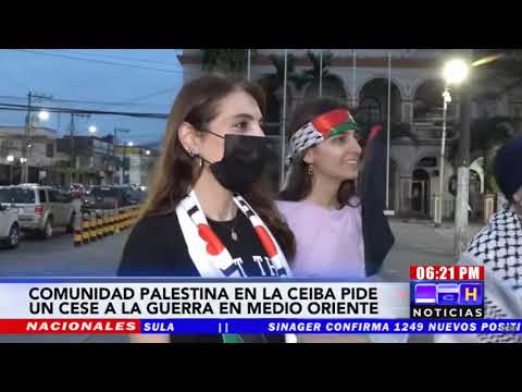 Comunidad Palestina de La Ceiba pide cese a los enfrentamientos
