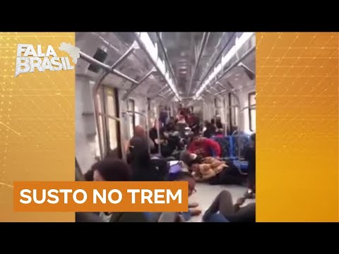 Passageiros do trem se jogam no chão ao ouvirem barulhos de tiro em SP