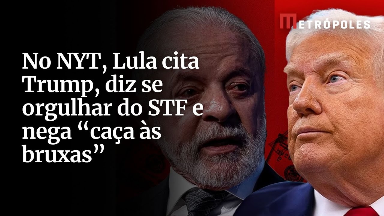 No NYT, Lula cita Trump, diz se orgulhar do STF e nega “caça às bruxas”