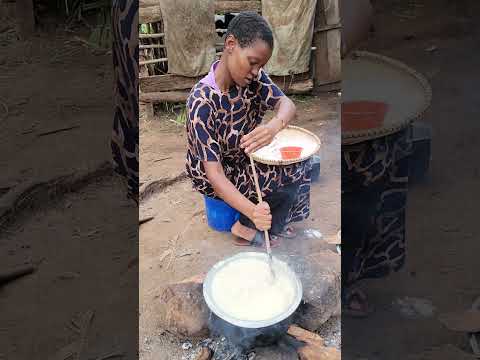 our beautiful mom is cooking