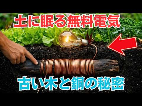 庭に眠る無料エネルギー!? 銅と古い木で變わる「電氣の土」の祕密