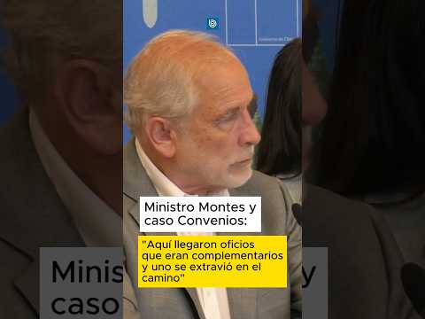 ministro Montes se refiere al caso Convenios y allanamiento a las oficinas de Minvu