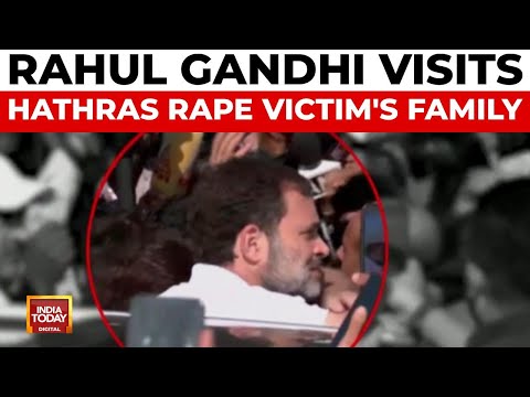 Rahul Gandhi Meets Hathras Rape Victim's Kin, BJP Criticises Move As Political Stunt | India Today