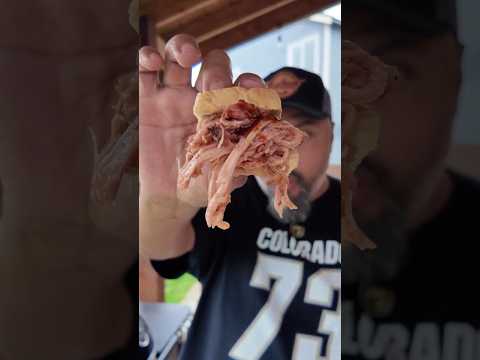 Easy Smoked Pulled Ham Recipe #shorts #bbq #ham