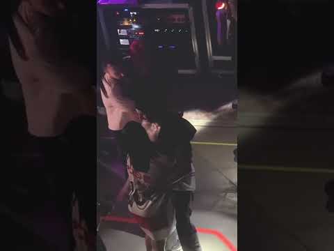 Kourtney Kardashian and Travis Barker make out backstage at his Blink-182 concert in Sydney #shorts