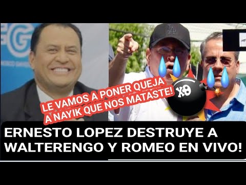 Ernesto lopez destruye a Romeo Ahuerbach y walterengo y causa revuelo en redes sociales!