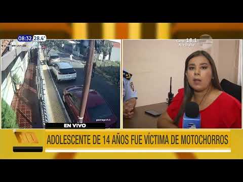 ¡Lamentable! Violento ataque de motochorros a adolescente en Asunción