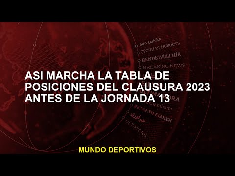 Así marcha la Tabla de Posiciones del Clausura 2023 antes de la Jornada 13