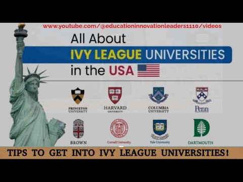 How to Get Into Ivy League Colleges in USA?  Princeton Graduate Shares his Experience. SUBSCRIBE!