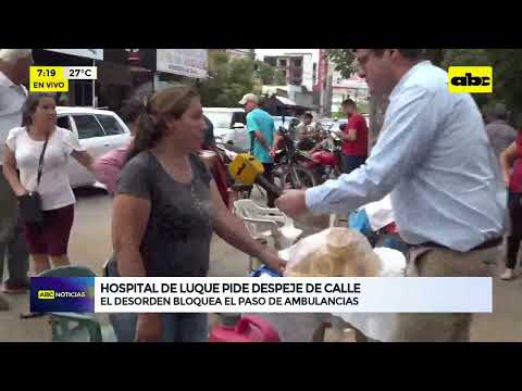 Hospital de Luque pide despeje de calle
