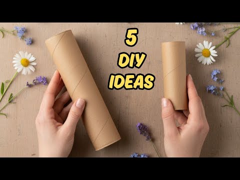 Look What Amazing Things You Can do from Paper Rolls! 5 Budget Friendly DIY Decor for Craft Lovers