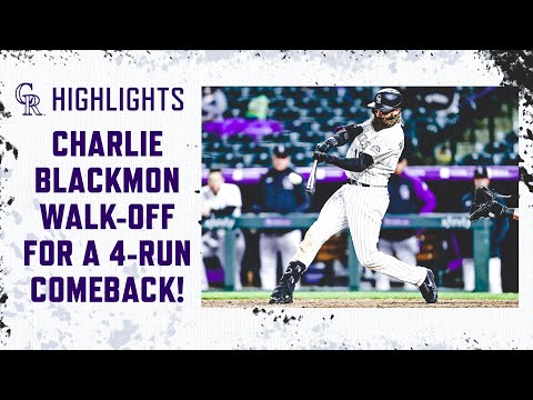 May 4, 2021- Giants vs. Rockies- CHARLIE BLACKMON WALK-OFF COMPLETES 4-RUN COMEBACK! video clip