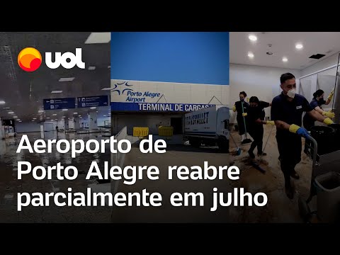 Aeroporto de Porto Alegre vai reabrir para embarque e desembarque em julho