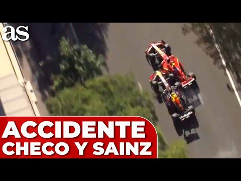 El ACCIDENTE de CHECO PÉREZ y CARLOS SAINZ en el GP de AZERBAIYÁN | FÓRMULA 1