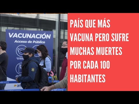 Uruguay es el país que más vacuna, pero también el que sufre más muertes por cada 100 habitantes