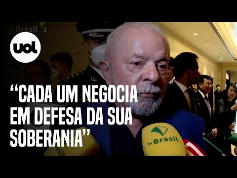 Lula diz que não teme reação dos EUA após acordos com a China